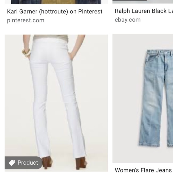 Ralph Lauren white flare jeans black label 867 - Picture 2 of 8